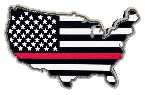 Thin Red Line America PVC Patch