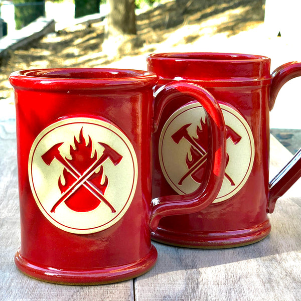Red Flame & Axes Mugs